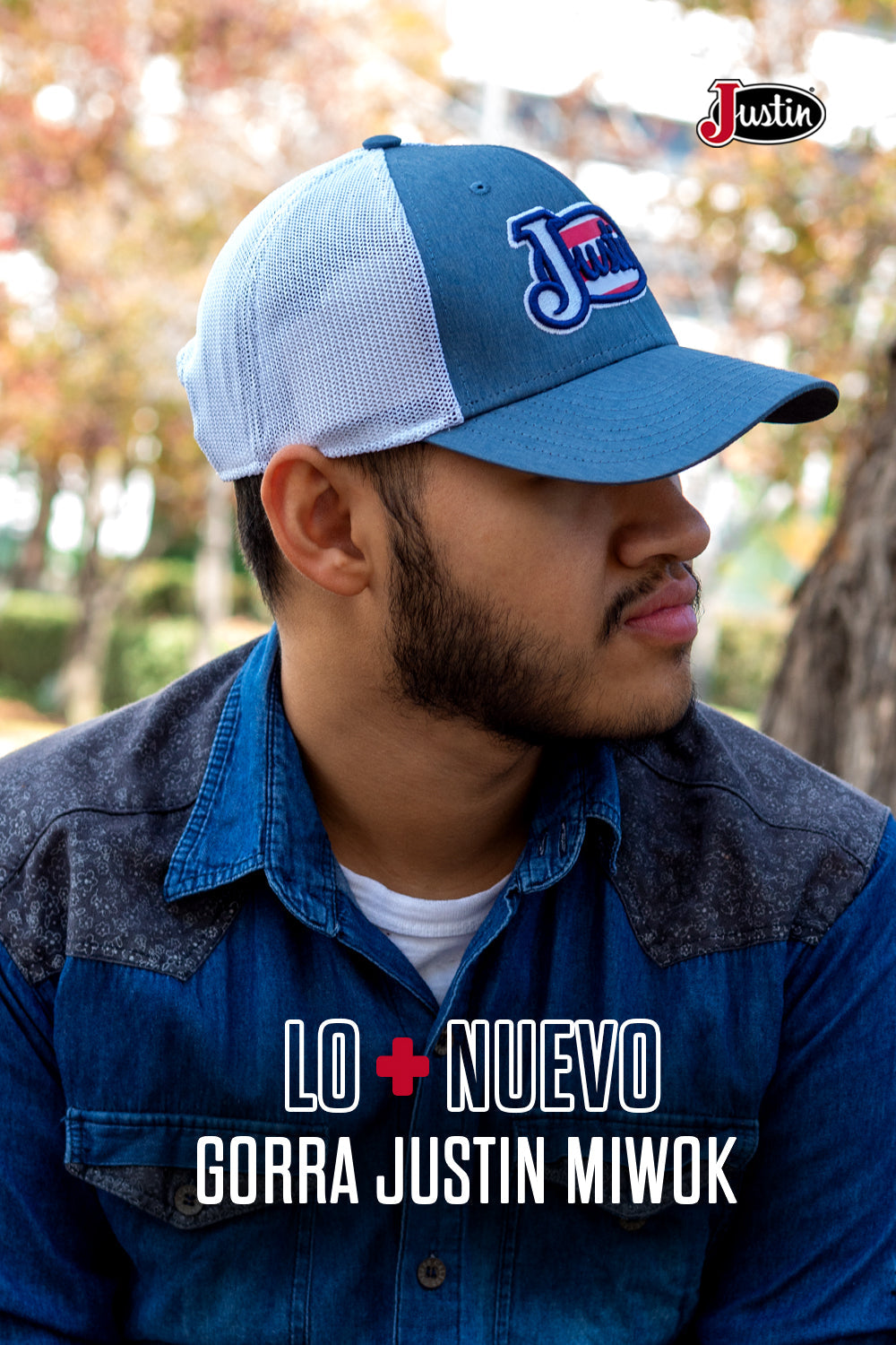 GORRA JUSTIN MIWOK BLUE Justin Boots México