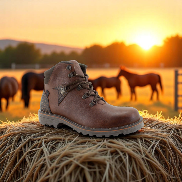 BOTA CASUAL MOORE COGÑAC Justin Boots México