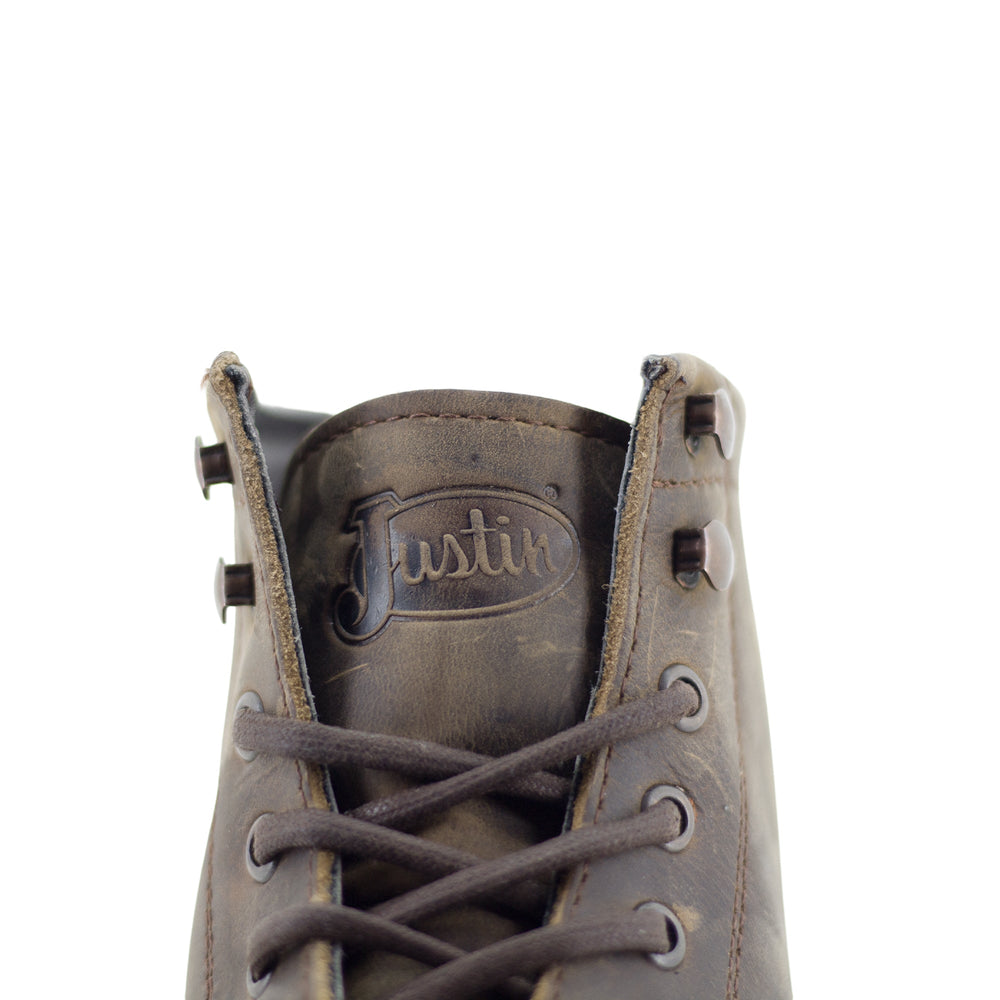 BOTA HOMBRE MOC TOE WORKMAN UMBER Justin Boots México