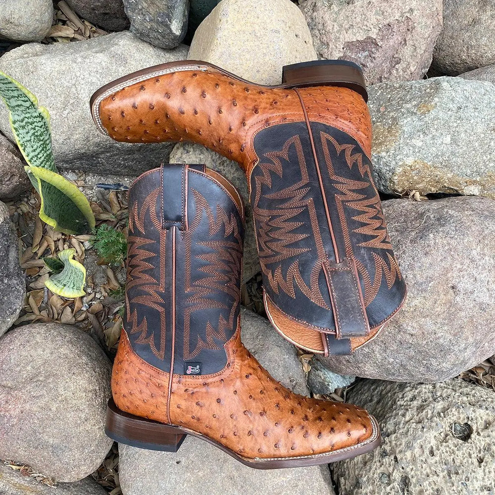 Botas Vaqueras WEST ANGUS OSTRICH 11" EX - Justin Boots México