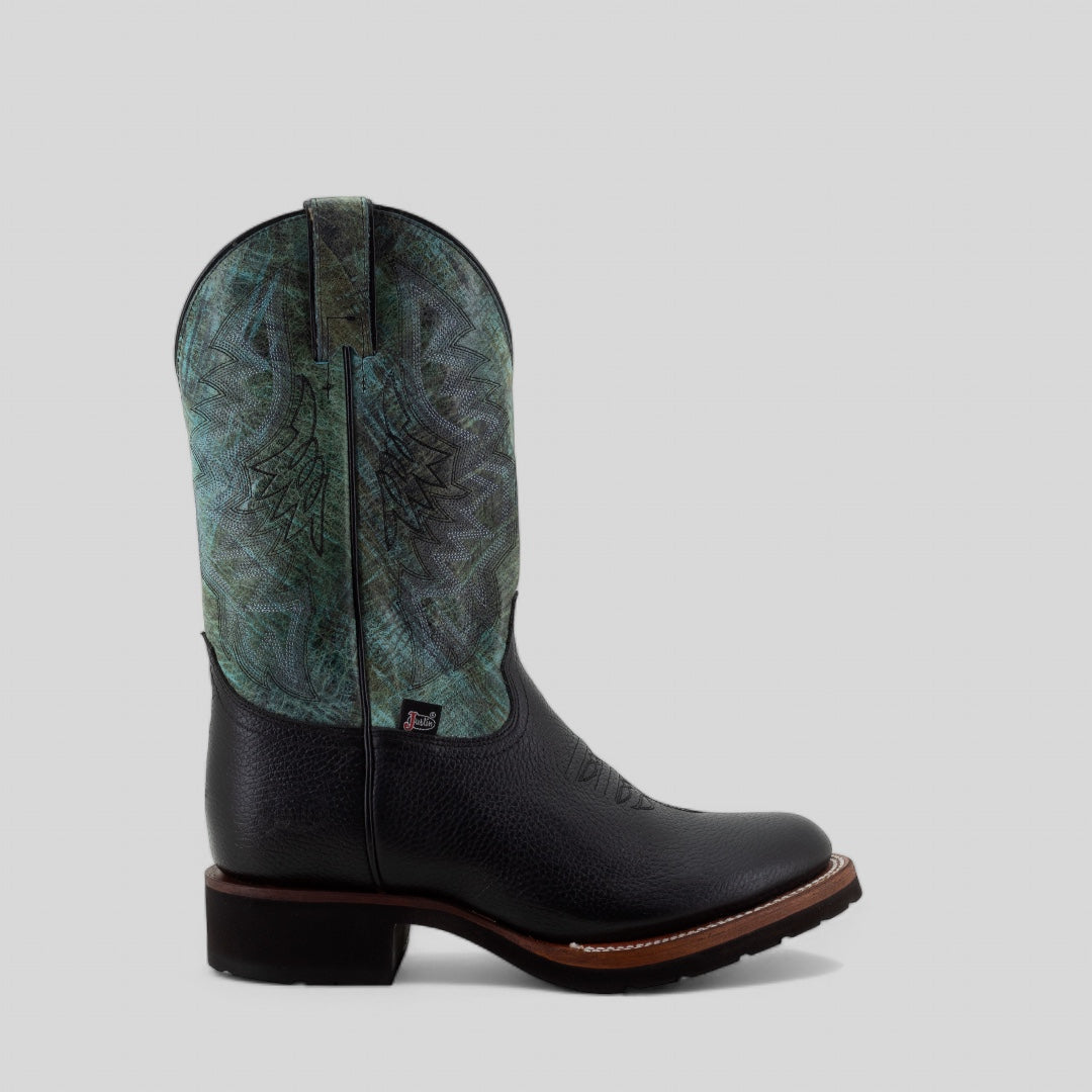 BOTAS VAQUERAS TEMPLE HENDRIX OBSIDIAN Justin Boots México