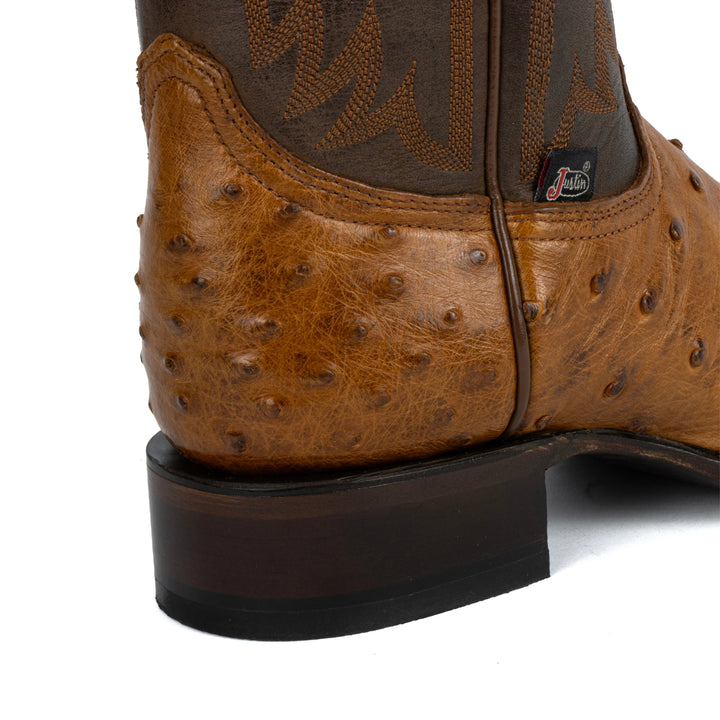 BOTAS VAQUERAS WEST ANGUS OSTRICH Justin Boots México