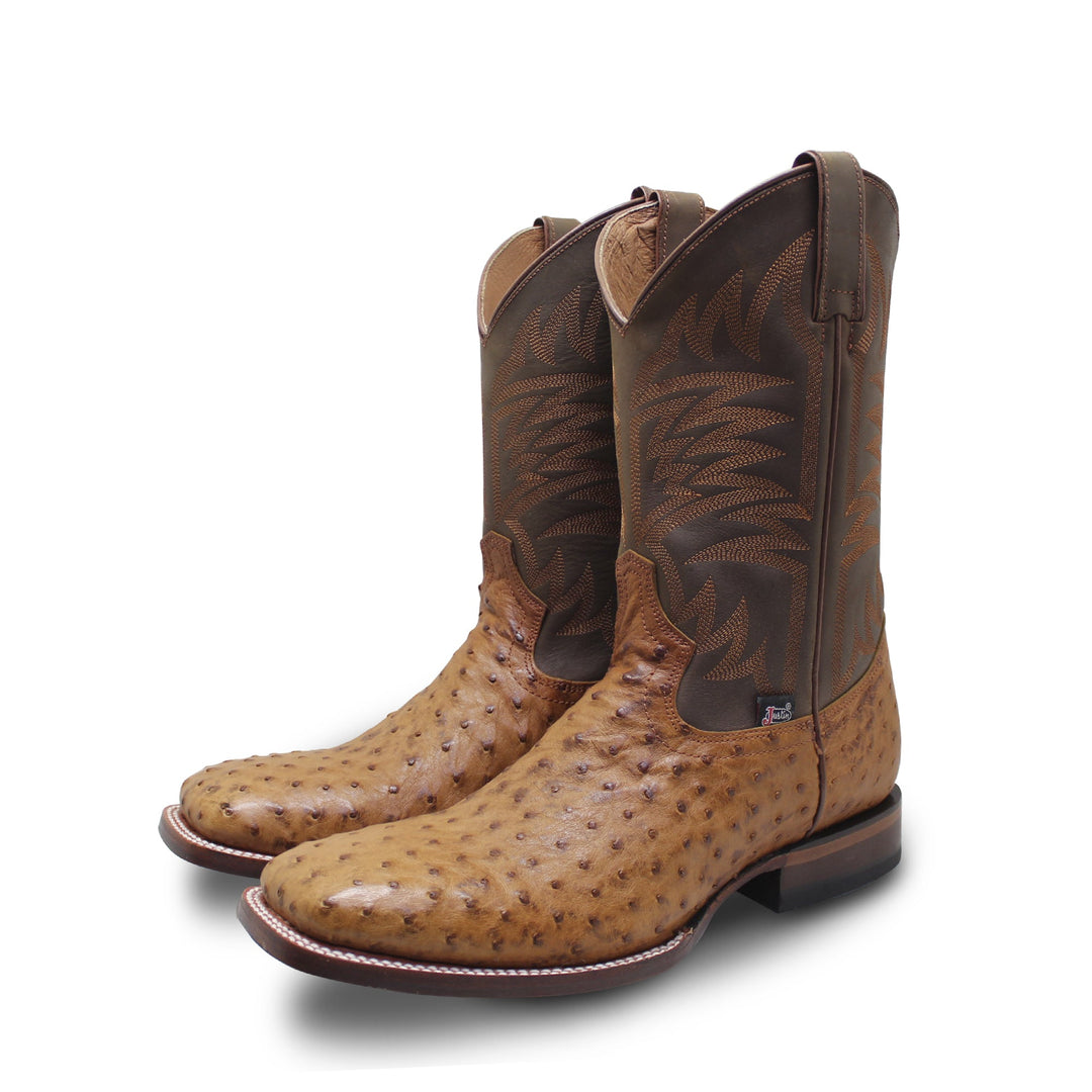 BOTAS VAQUERAS WEST ANGUS OSTRICH Justin Boots México