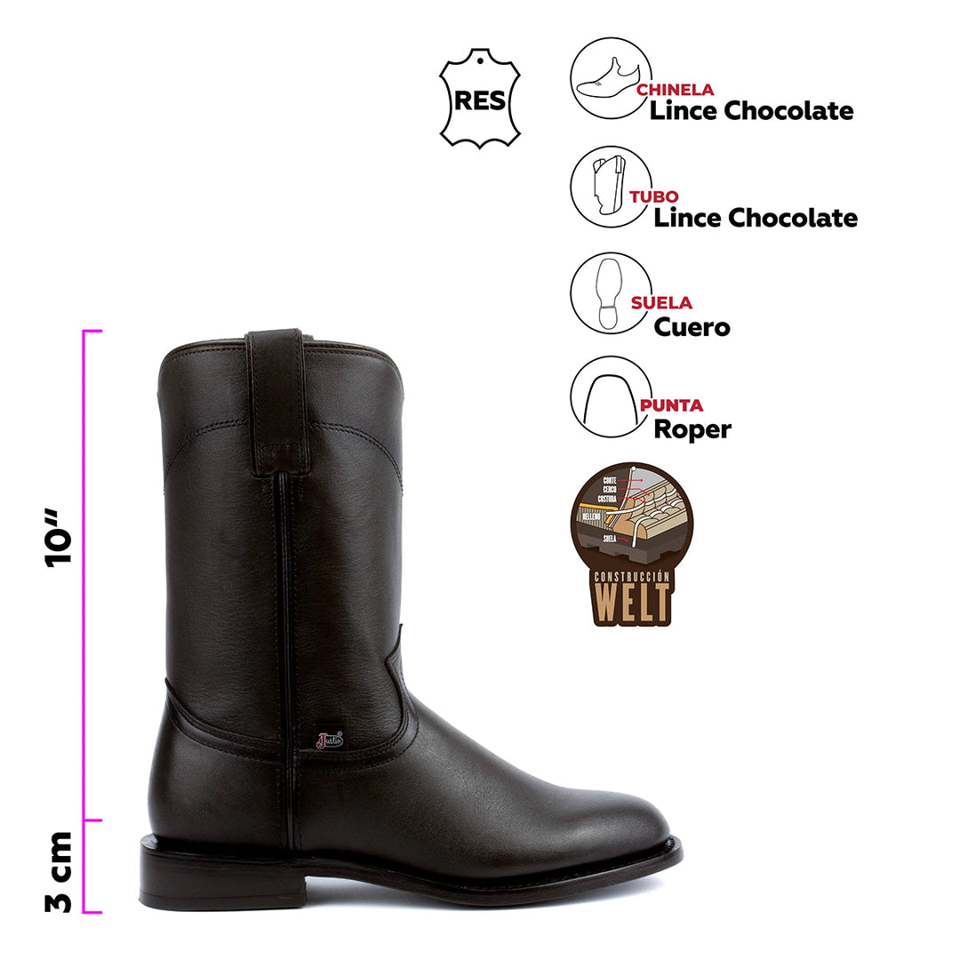 Roper Alaric Brown Justin Boots México
