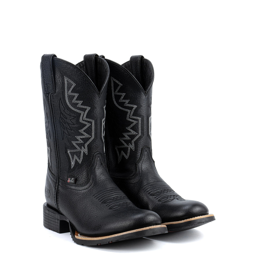 BOTAS VAQUERAS TEMPLE BLACK MARSHALL Justin Boots México