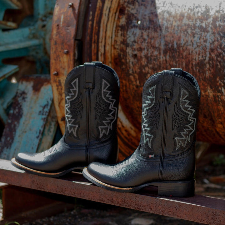 BOTAS VAQUERAS TEMPLE BLACK MARSHALL Justin Boots México