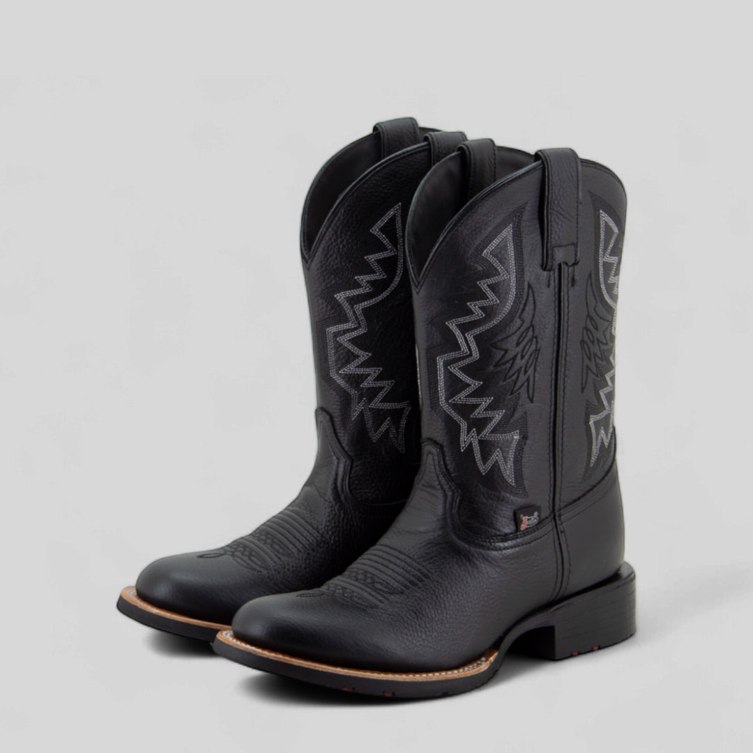 BOTAS VAQUERAS TEMPLE BLACK MARSHALL Justin Boots México