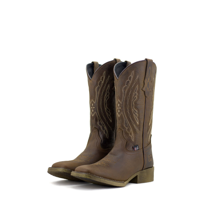 Botas Rein Westreet Rodeo Brown Justin Boots México