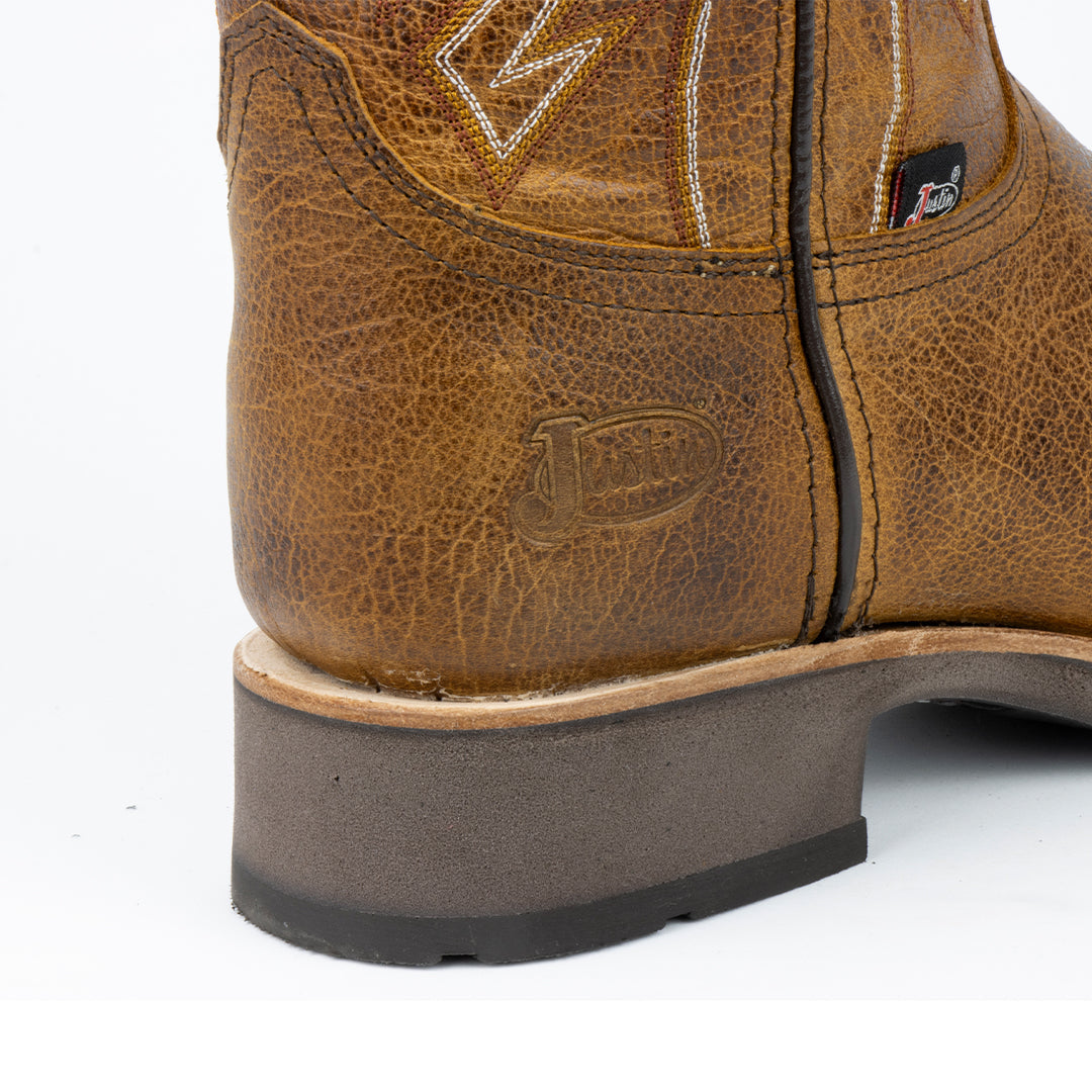 BOTAS VAQUERAS HUNTER COGÑAC TEKNO Justin Boots México