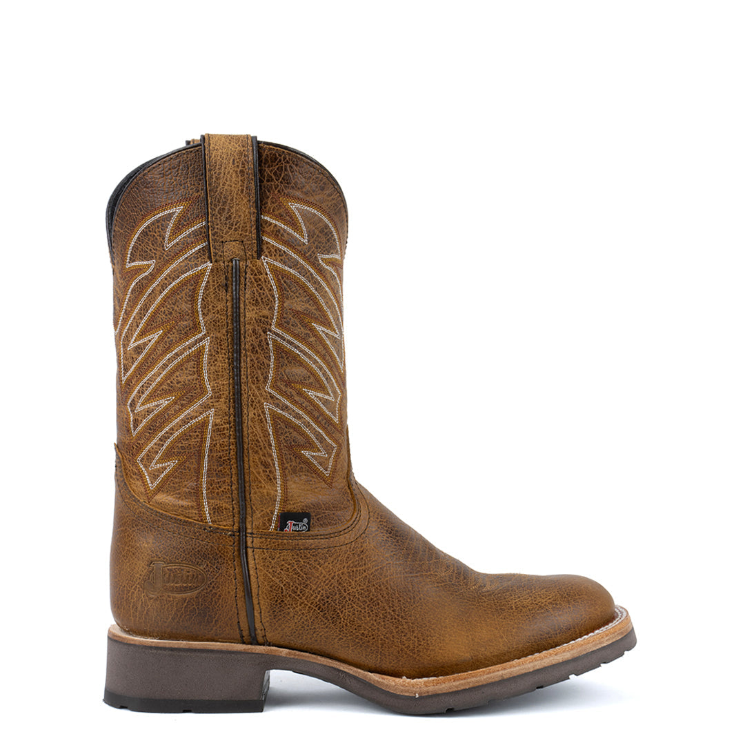 BOTAS VAQUERAS HUNTER COGÑAC TEKNO Justin Boots México