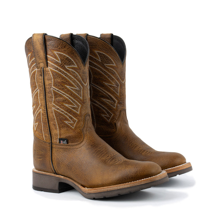 BOTAS VAQUERAS HUNTER COGÑAC TEKNO Justin Boots México