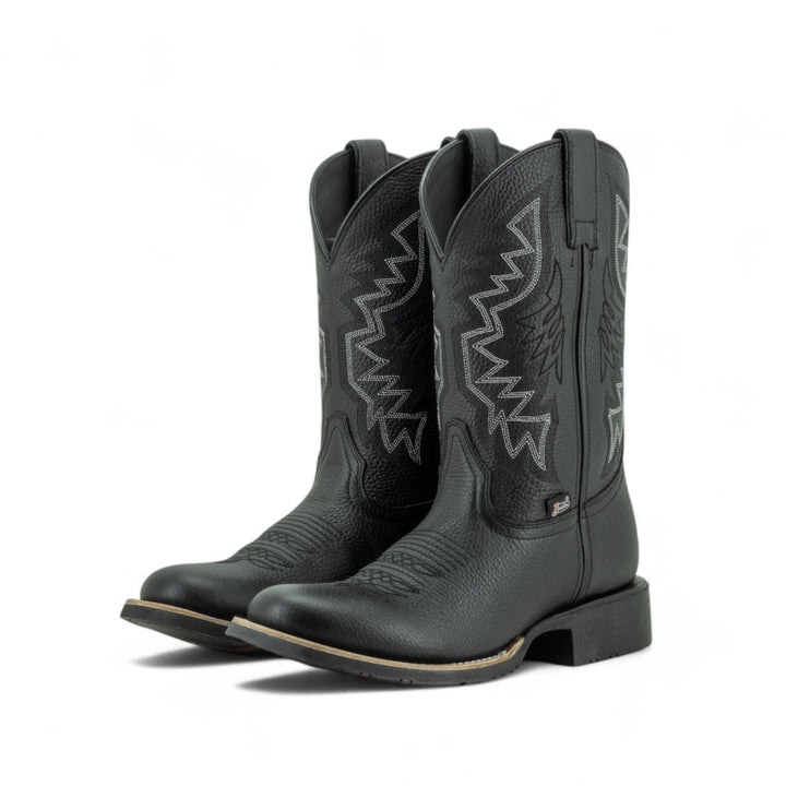 BOTAS VAQUERAS TEMPLE BLACK MARSHALL Justin Boots México