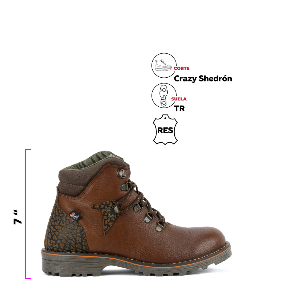 BOTA CASUAL MOORE COGÑAC Justin Boots México