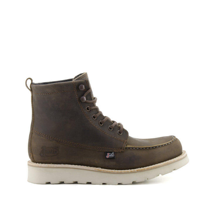 BOTA HOMBRE MOC TOE WORKMAN UMBER Justin Boots México
