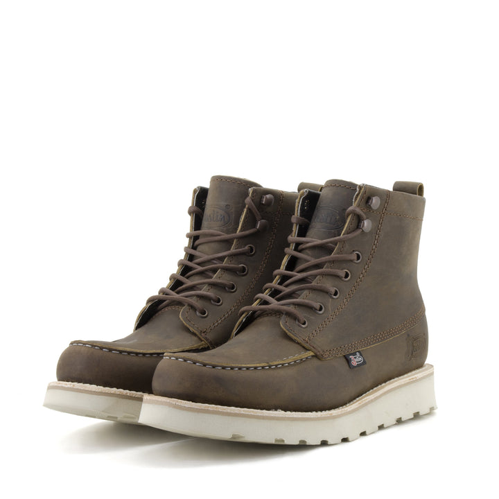 BOTA HOMBRE MOC TOE WORKMAN UMBER Justin Boots México