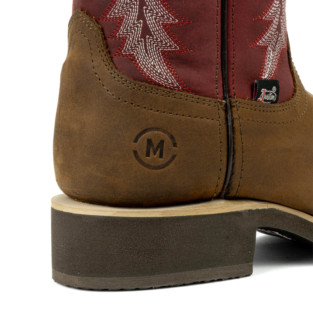 Botas Vaqueras Punta Bulldog para Mujer Justin Boots México